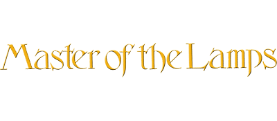 Master of the Lamps logo for Commodore 64